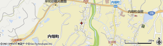 大阪府岸和田市内畑町1321周辺の地図