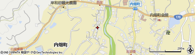 大阪府岸和田市内畑町1326周辺の地図