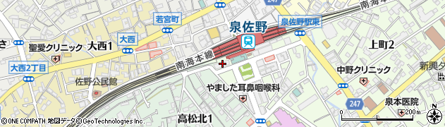 南海ビルサービス株式会社　泉佐野営業所周辺の地図