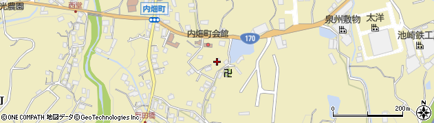 大阪府岸和田市内畑町964周辺の地図