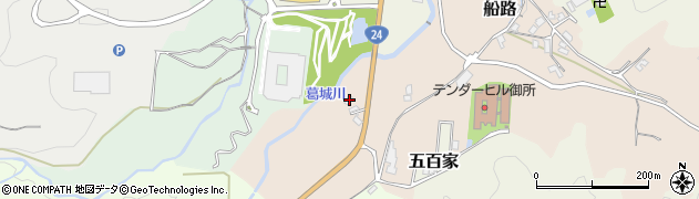 奈良県御所市船路168周辺の地図