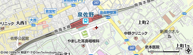 ミニミニＦＣ泉佐野店周辺の地図
