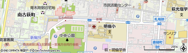 山口家庭裁判所萩支部周辺の地図