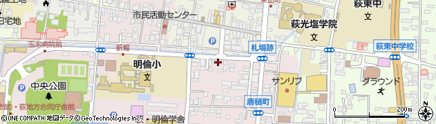長州屋光国製菓本舗中央店周辺の地図