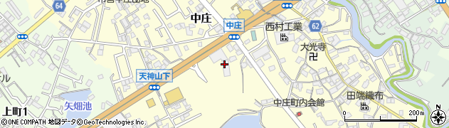 大阪府泉佐野市中庄周辺の地図
