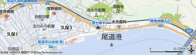 浄土寺下周辺の地図