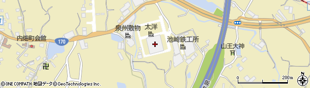大阪府岸和田市内畑町2101周辺の地図