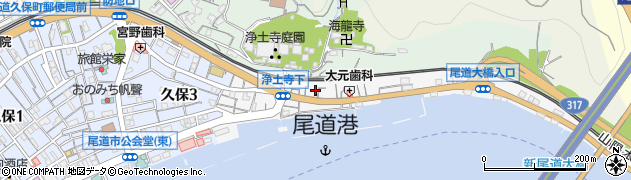 広島県尾道市尾崎本町周辺の地図