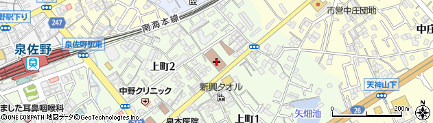 泉佐野郵便局集荷周辺の地図