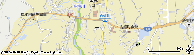 大阪府岸和田市内畑町1003周辺の地図
