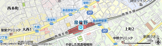 大阪府泉佐野市栄町1周辺の地図