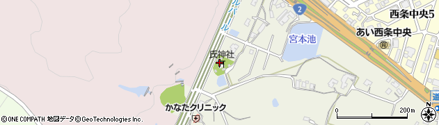氏神社周辺の地図
