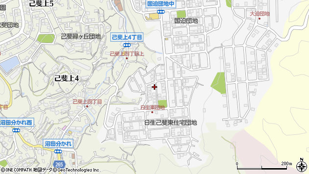 〒733-0816 広島県広島市西区己斐大迫の地図