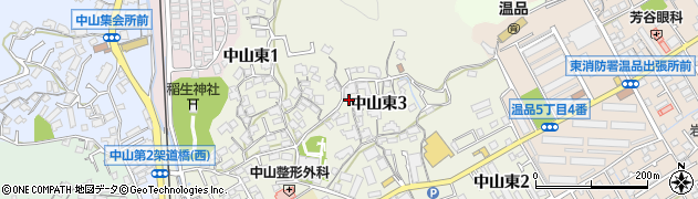 広島県広島市東区中山東周辺の地図