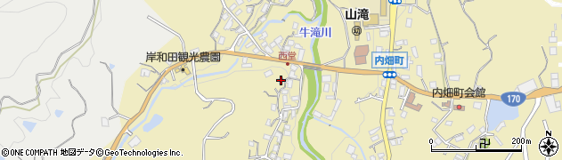 大阪府岸和田市内畑町1305周辺の地図