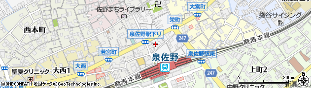 大阪府泉佐野市栄町5周辺の地図