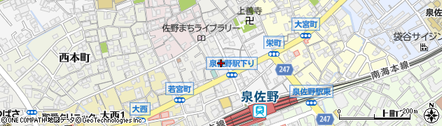 大阪王将 泉佐野店周辺の地図