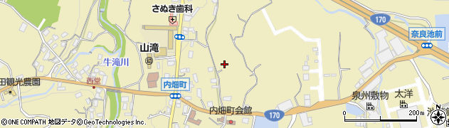 大阪府岸和田市内畑町877周辺の地図
