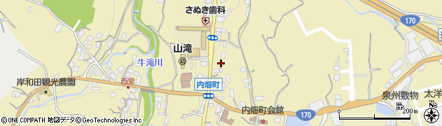 大阪府岸和田市内畑町898周辺の地図