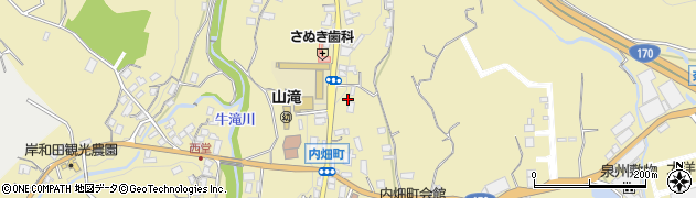 大阪府岸和田市内畑町842周辺の地図