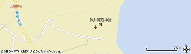 東京都新島村若郷（淡井羽端）周辺の地図