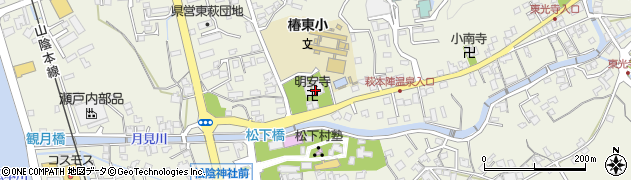 明安寺周辺の地図