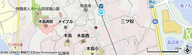 大阪府貝塚市森888周辺の地図
