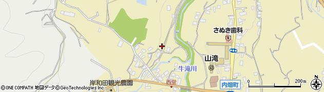 大阪府岸和田市内畑町1254周辺の地図
