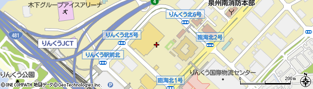 大阪府泉佐野市りんくう往来北周辺の地図