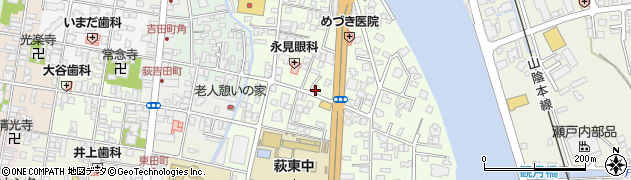 山口県萩市土原３区周辺の地図