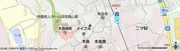 大阪府貝塚市森839周辺の地図