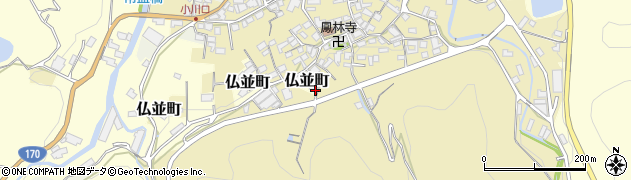 大阪府和泉市仏並町182周辺の地図