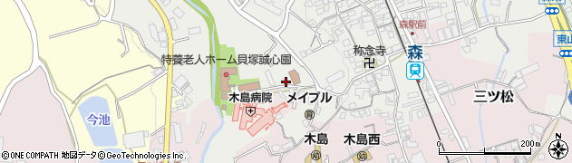 大阪府貝塚市森855周辺の地図