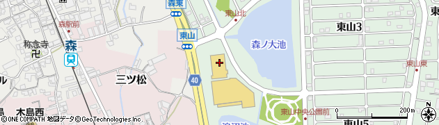 コーナンＰＲＯ貝塚東山店周辺の地図