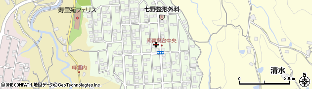 大阪府河内長野市南青葉台周辺の地図