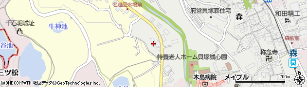 大阪府貝塚市森945周辺の地図