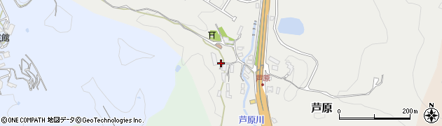 奈良県大淀町（吉野郡）芦原周辺の地図