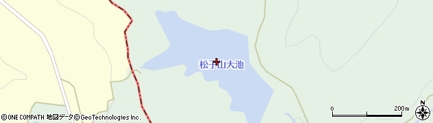 松子山大池周辺の地図