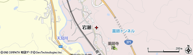 大阪府河内長野市岩瀬周辺の地図