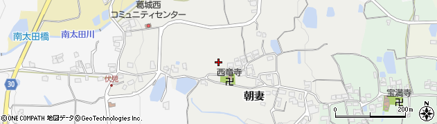 奈良県御所市朝妻周辺の地図