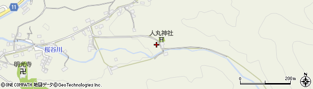 山口県萩市椿東中の倉1702周辺の地図