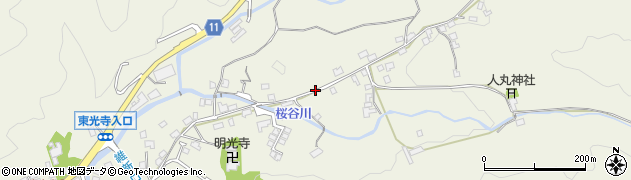 山口県萩市椿東（中の倉）周辺の地図