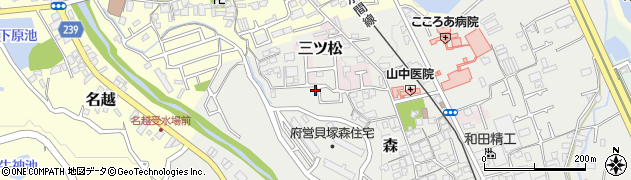 大阪府貝塚市森670周辺の地図