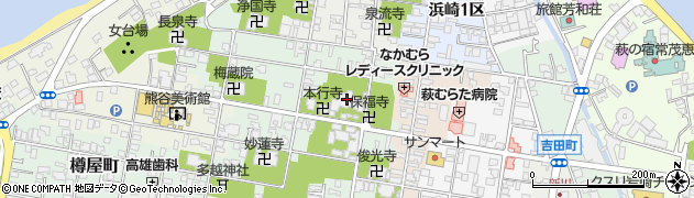 亨徳寺周辺の地図