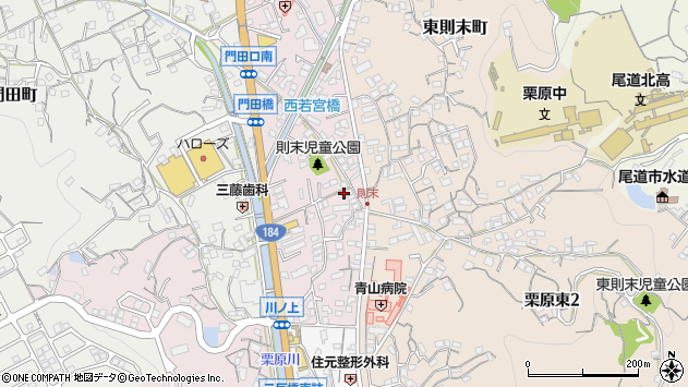 〒722-0024 広島県尾道市西則末町の地図