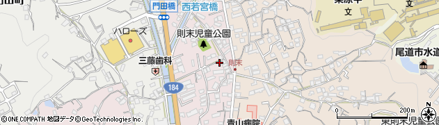 広島県尾道市西則末町周辺の地図