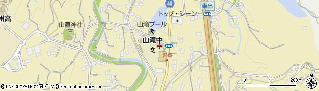 岸和田市立山滝中学校周辺の地図