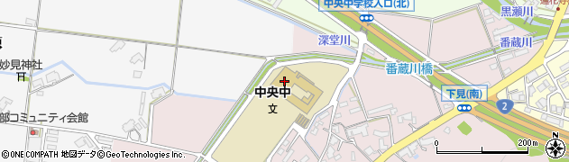 東広島市立中央中学校周辺の地図