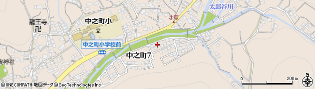 広島県三原市中之町7丁目周辺の地図