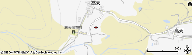 奈良県御所市高天周辺の地図